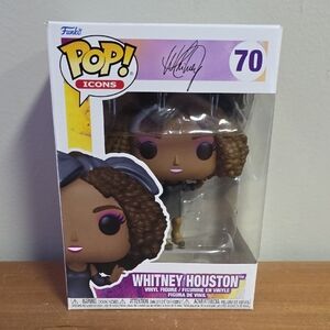 Funko Pop! Icons Whitney Houston with Black and Brown Hair